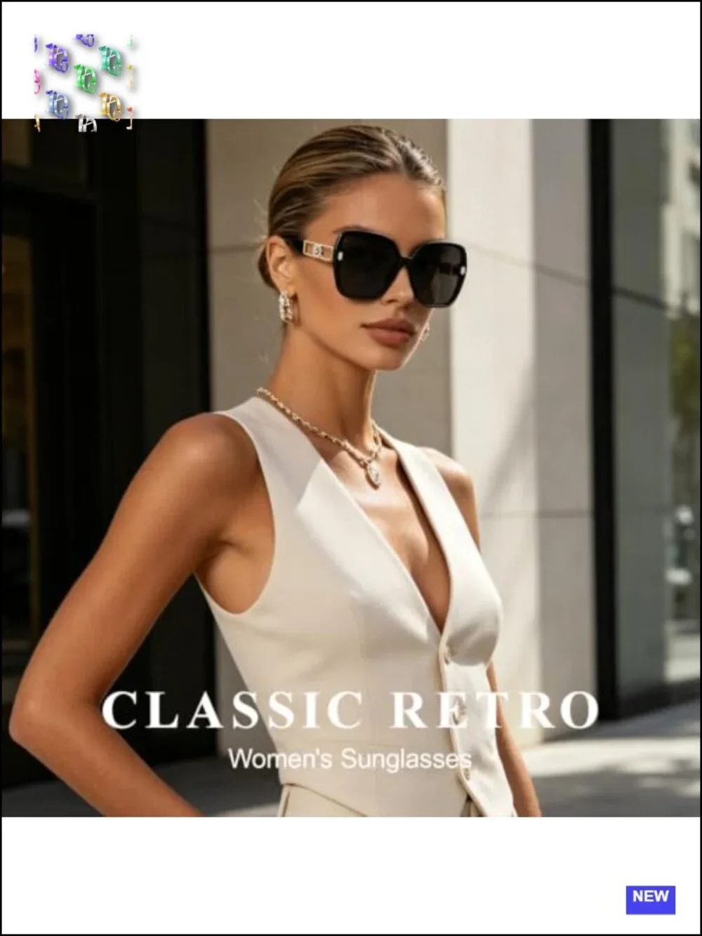 3 Pack Retro Oversized Square Sunglasses for Women UV Protection Lightweight